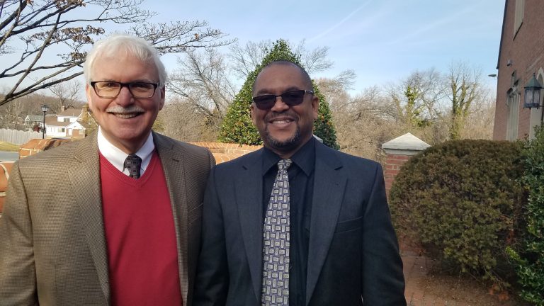 Rev. John Koepke and Abdullah Skerritt